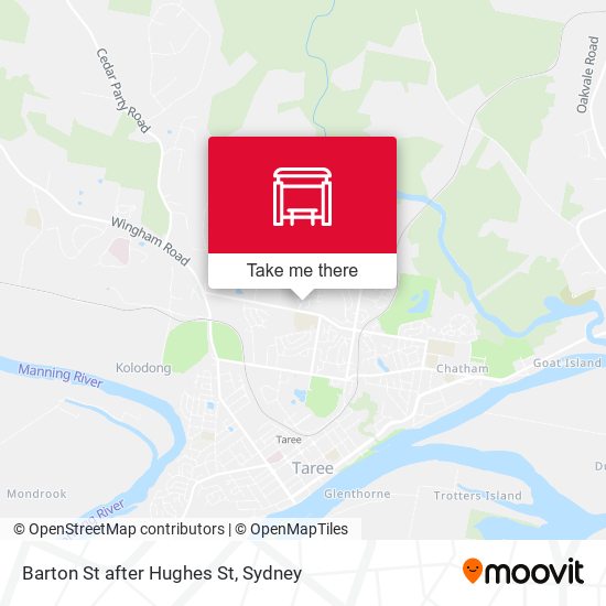 Barton St after Hughes St map