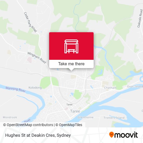 Hughes St at Deakin Cres map