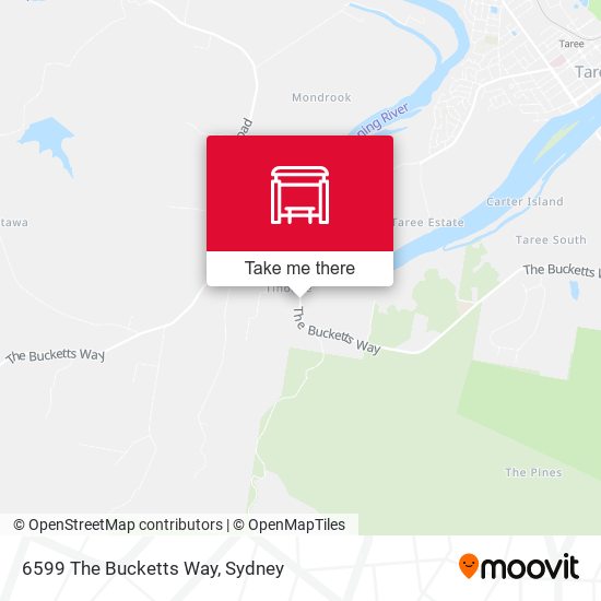 6599 The Bucketts Way map