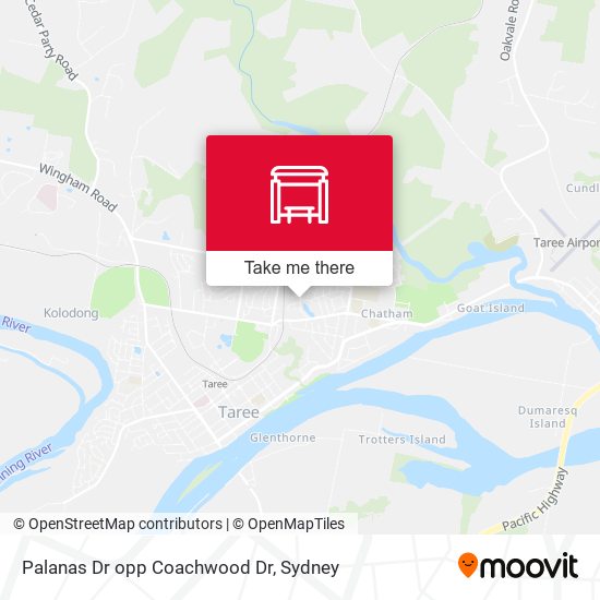 Palanas Dr opp Coachwood Dr map
