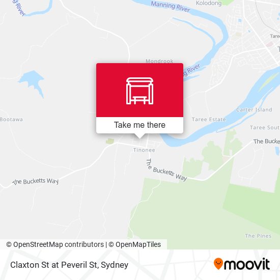 Claxton St at Peveril St map