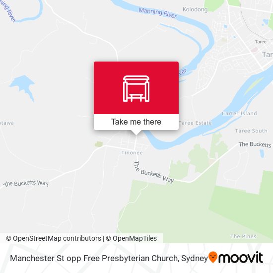 Manchester St opp Free Presbyterian Church map