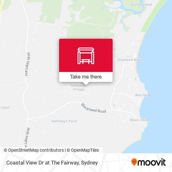 Coastal View Dr at The Fairway map