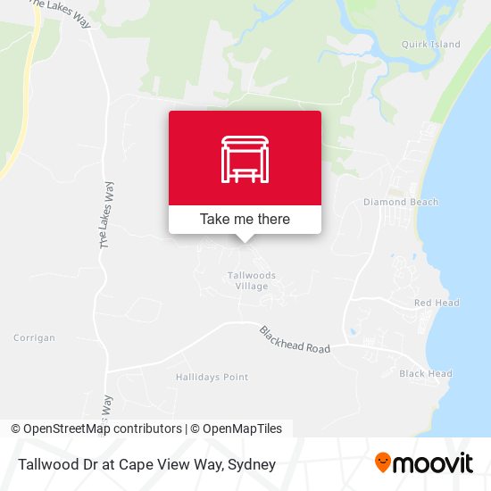 Tallwood Dr at Cape View Way map