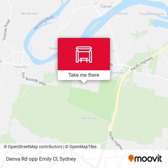 Denva Rd opp Emily Cl map