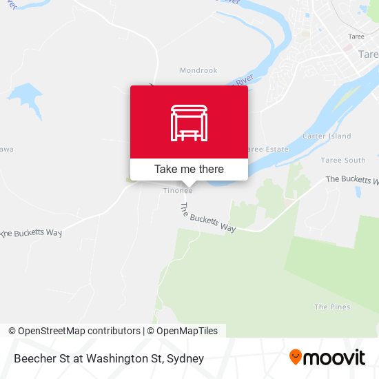 Beecher St at Washington St map