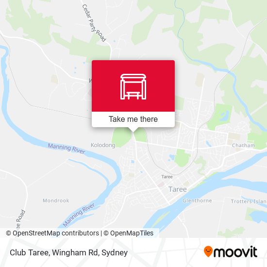 Club Taree, Wingham Rd map