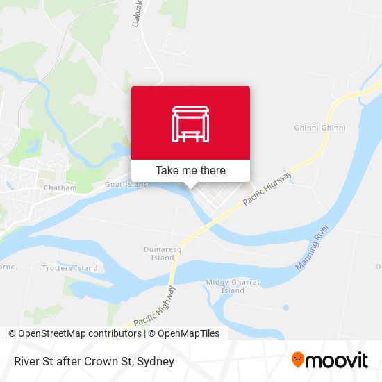River St after Crown St map