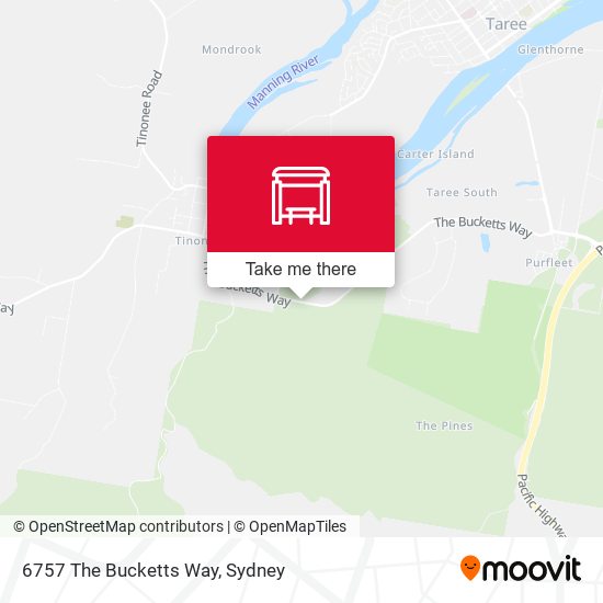6757 The Bucketts Way map