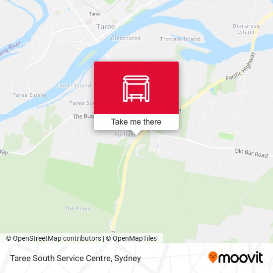 Taree South Service Centre map