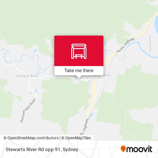 Stewarts River Rd opp 91 map