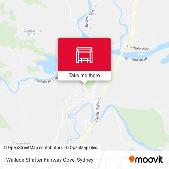 Wallace St after Fairway Cove map