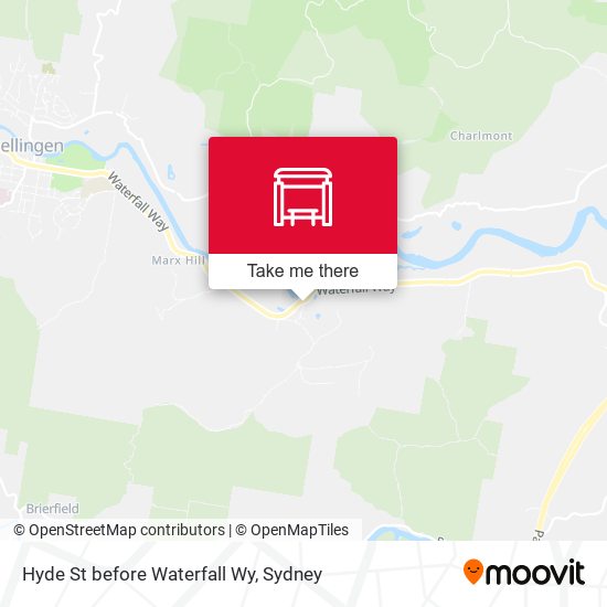 Hyde St before Waterfall Wy map