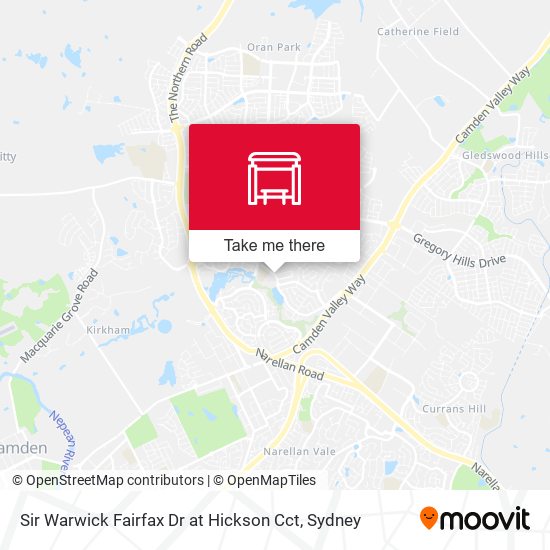 Sir Warwick Fairfax Dr at Hickson Cct map