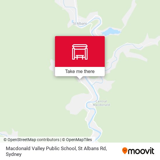 Macdonald Valley Public School, St Albans Rd map