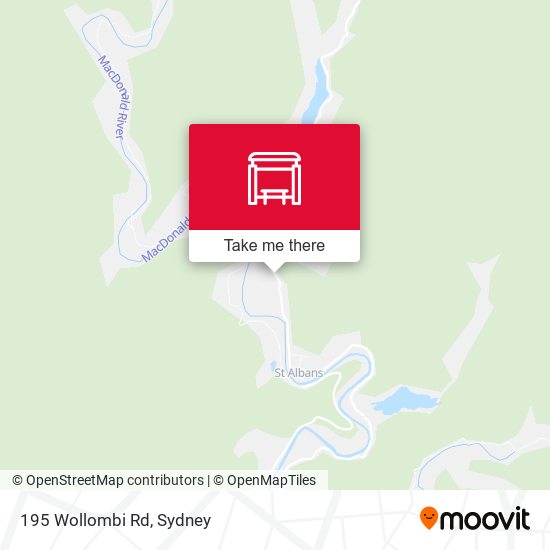 195 Wollombi Rd map