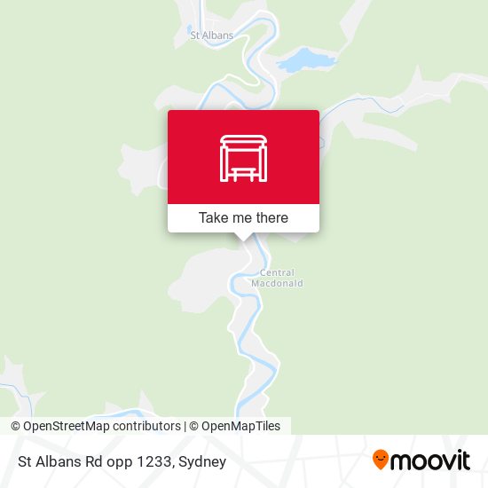 St Albans Rd opp 1233 map