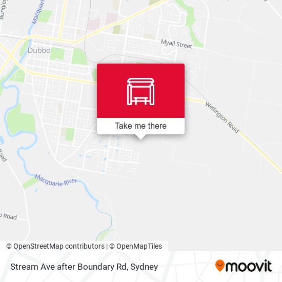 Stream Ave after Boundary Rd map