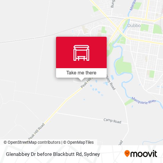 Glenabbey Dr before Blackbutt Rd map