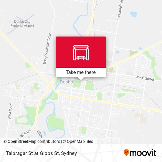 Talbragar St at Gipps St map