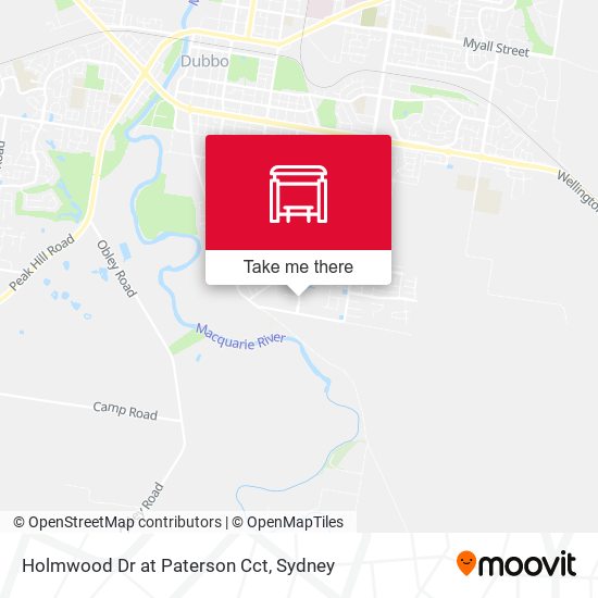 Holmwood Dr at Paterson Cct map