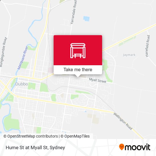 Hume St at Myall St map