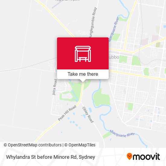 Whylandra St before Minore Rd map