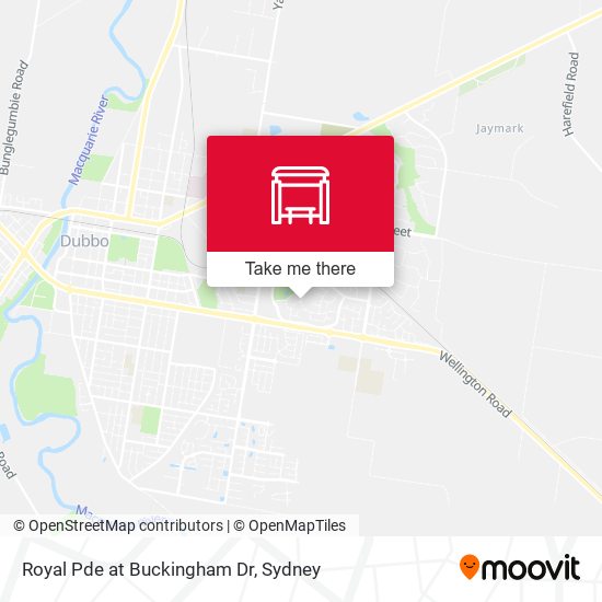 Royal Pde at Buckingham Dr map