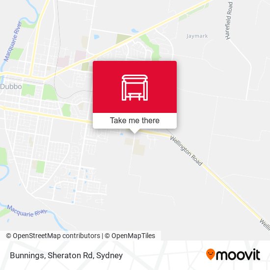 Bunnings, Sheraton Rd map