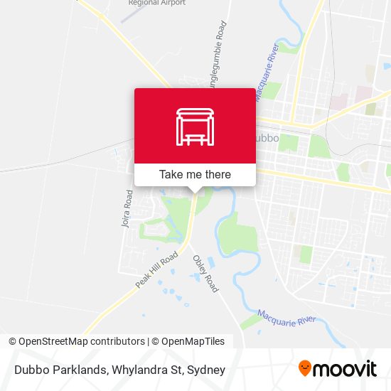 Dubbo Parklands, Whylandra St map