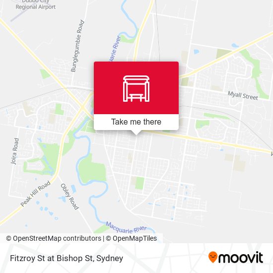 Fitzroy St at Bishop St map