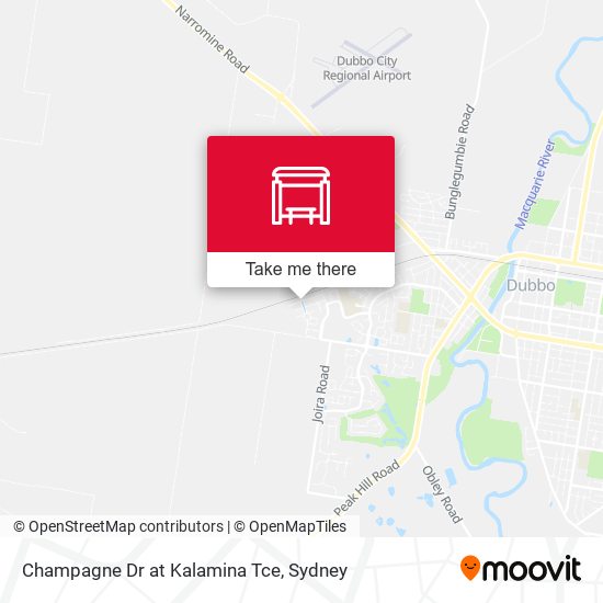 Champagne Dr at Kalamina Tce map