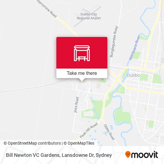 Bill Newton VC Gardens, Lansdowne Dr map