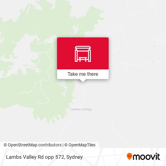 Lambs Valley Rd opp 572 map