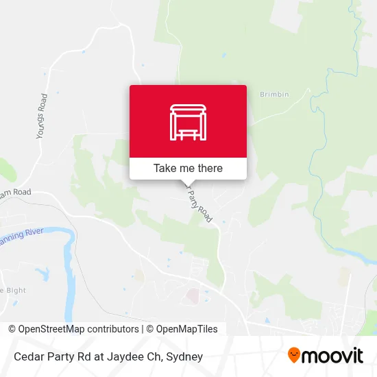 Mapa Cedar Party Rd at Jaydee Ch