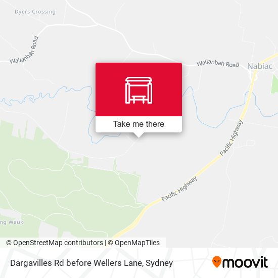 Dargavilles Rd before Wellers Lane map