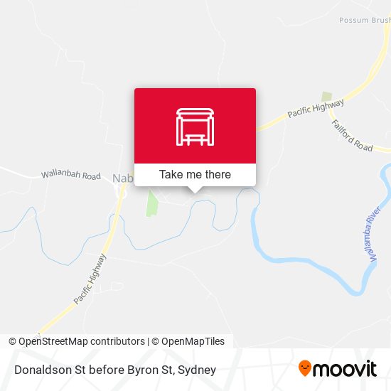 Donaldson St before Byron St map