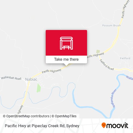 Pacific Hwy at Pipeclay Creek Rd map