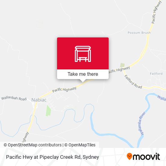 Mapa Pacific Hwy at Pipeclay Creek Rd