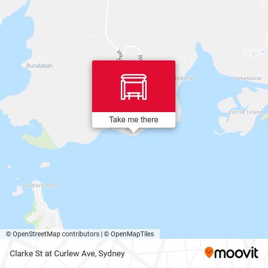 Clarke St at Curlew Ave map