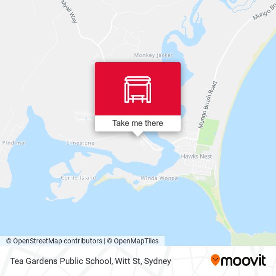 Tea Gardens Public School, Witt St map