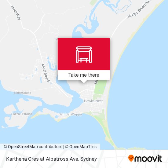 Karthena Cres at Albatross Ave map
