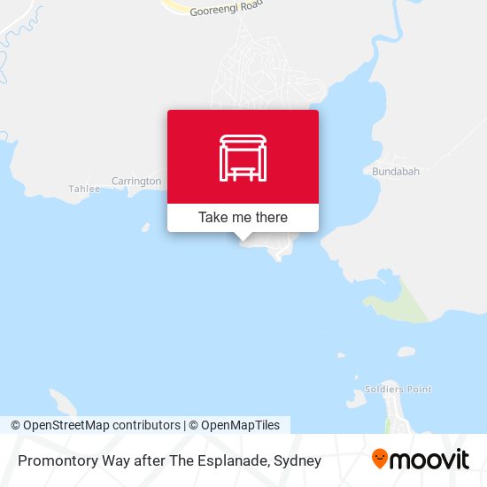 Promontory Way after The Esplanade map