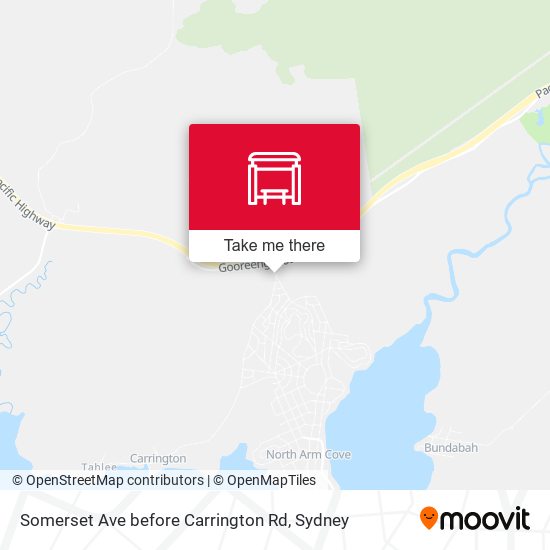 Somerset Ave before Carrington Rd map