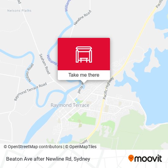 Beaton Ave after Newline Rd map