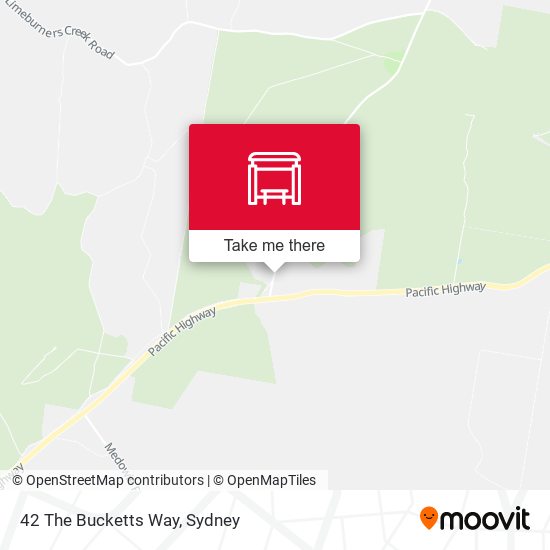 42 The Bucketts Way map
