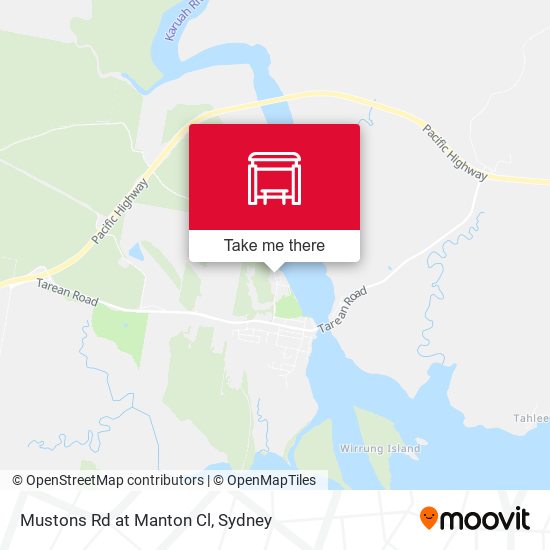 Mustons Rd at Manton Cl map