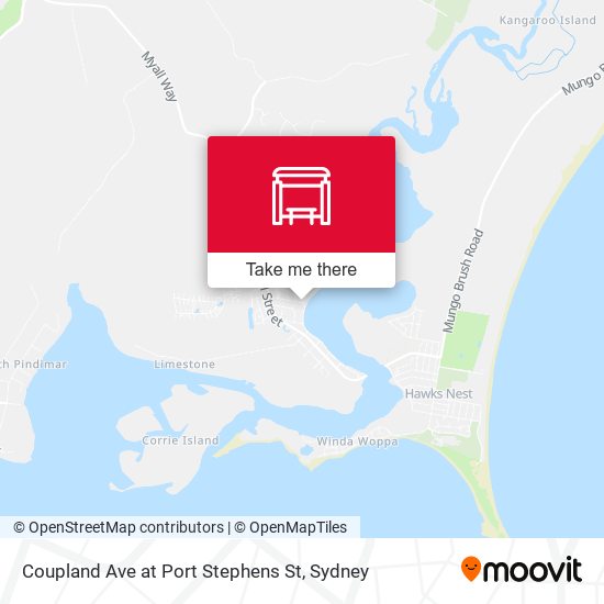Coupland Ave at Port Stephens St map
