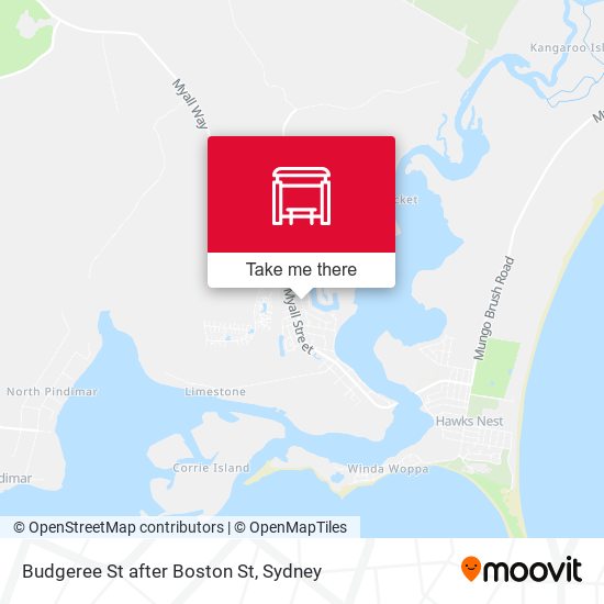Budgeree St after Boston St map