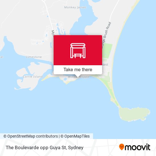 The Boulevarde opp Guya St map